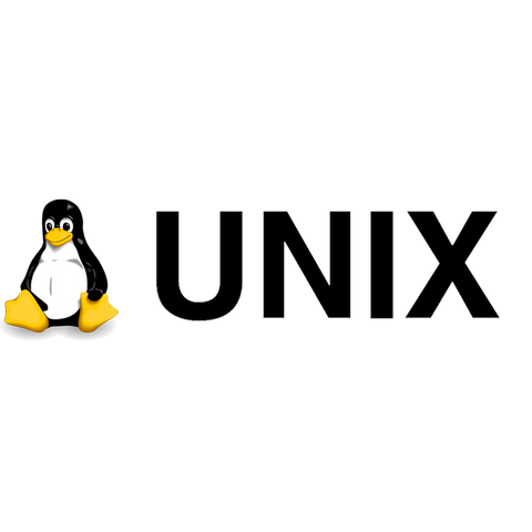 Unix logo. Unix Linux.